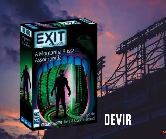 exit a montanha russa assombrada jogo de tabuleiro / cartas lacrado - Foto 3