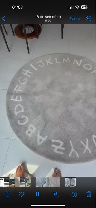 Tapete Moriah 1,50 de diametro quarto infantil unissex - Foto 3