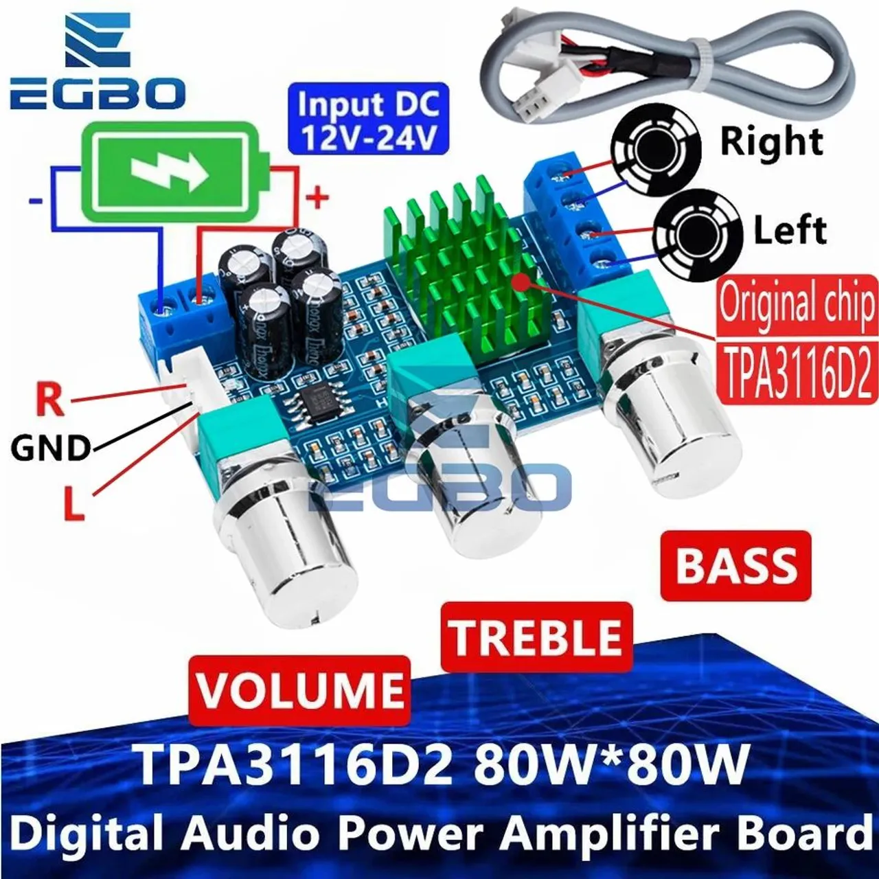Amplificador 2x80W Entrega Grátis JP
