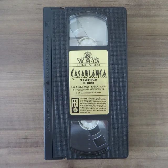 Fita VHS Casablanca - 50th Anniversary Edition *importado EUA - Foto 4