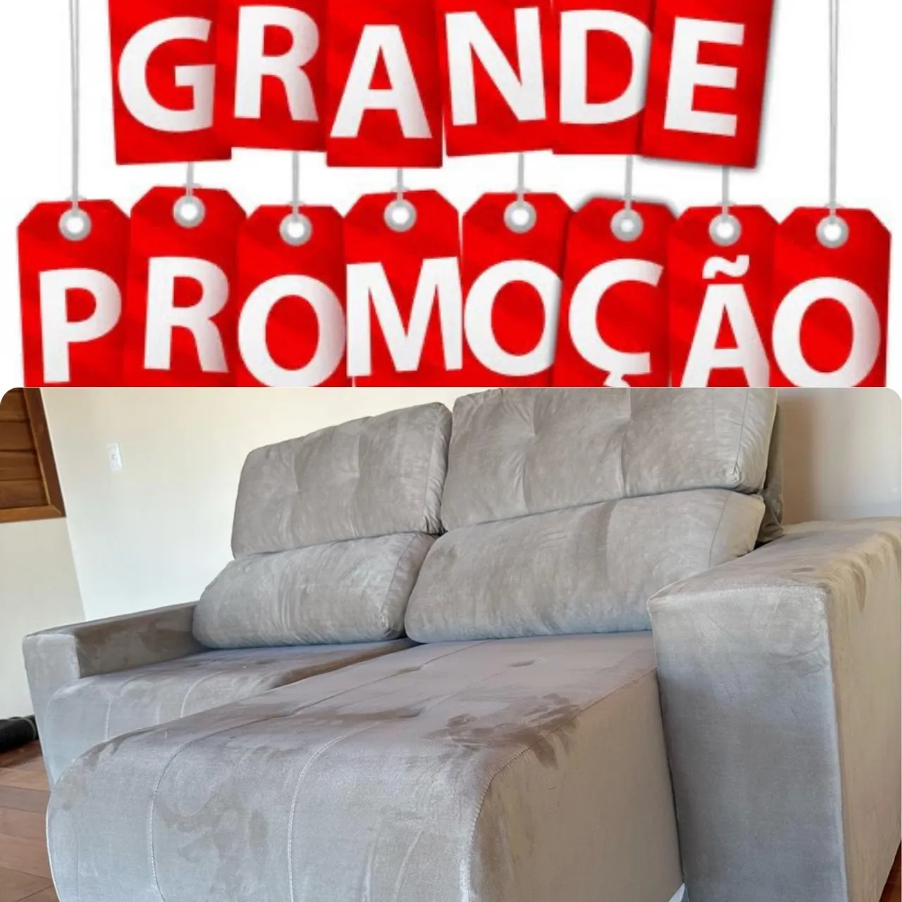 Mega promoção sofá retrátil 2m 3 lugares