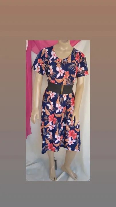 VESTIDO EM MALHA FRIA ESTAMPADO - Foto 2
