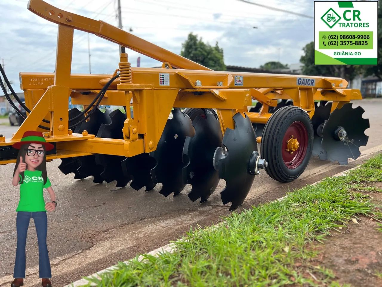 Grade Aradora 14x28 TATU - CR Tratores