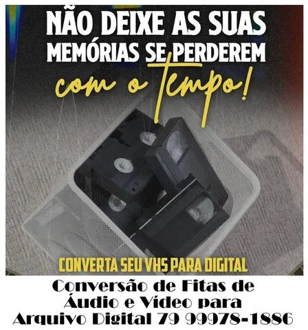 Fitas de Vídeo Cassete VHS - Conversão VHS - Foto 4