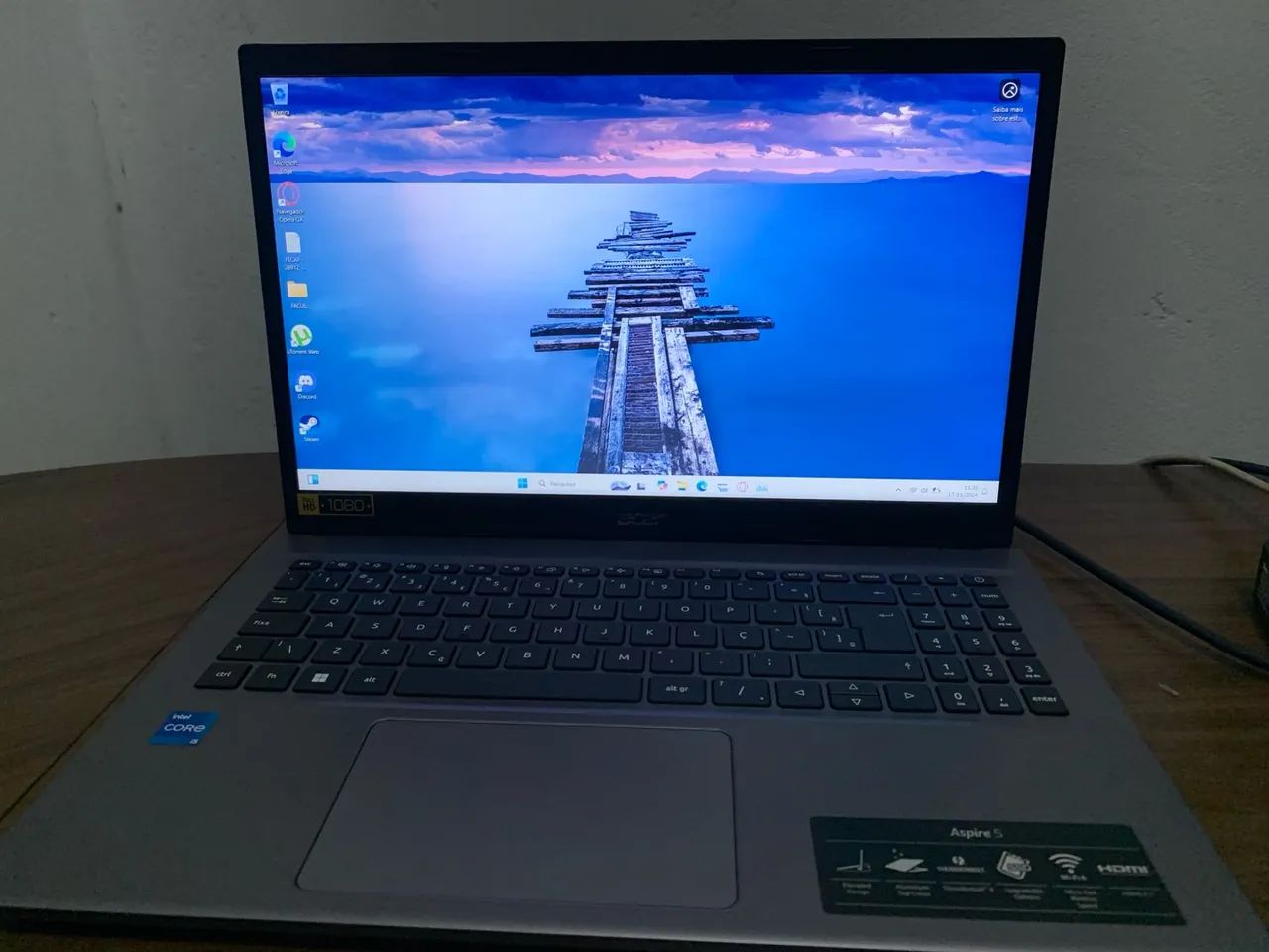 Notebook Acer Aspire A515-57 - 12ª Geração Intel Core i5