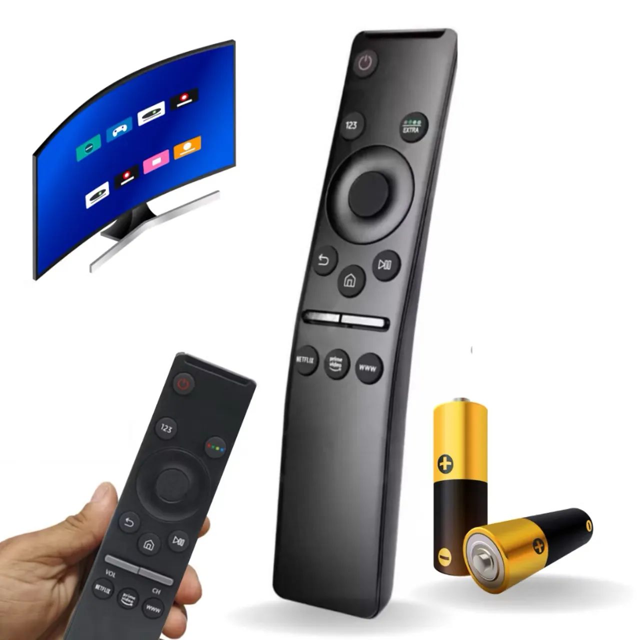 Controle de Tv Samsung 4K com pilha