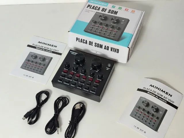 Placa De Som Multifuncional Ao vivo Mm-673 Interface De Áudio - Foto 4