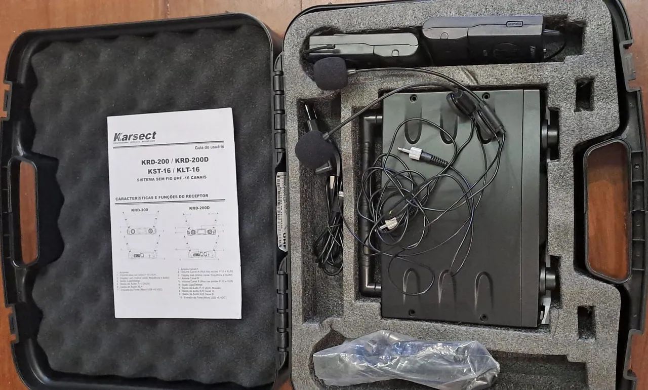 3 Kit Microfone Sem Fio Dylan UDI 01/ karsect- Novos na Caixa - Foto 4