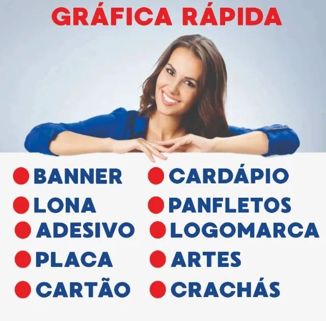 Gráfica rápida, designer de artes, Comunicação visual .