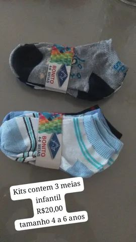 Meias soquete infantil 