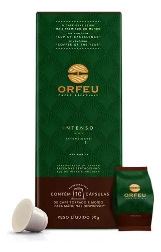 Cápsulas Orfeu Intenso 160 Unidades