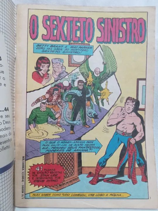 Origens dos Super-Heróis Marvel n° 3 (PÁGINAS UM POUCO AMARELADAS POR CONTA DO TEMPO) - Foto 2