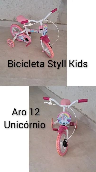 Bicicleta Infantil Aro 12 - Unicórnio