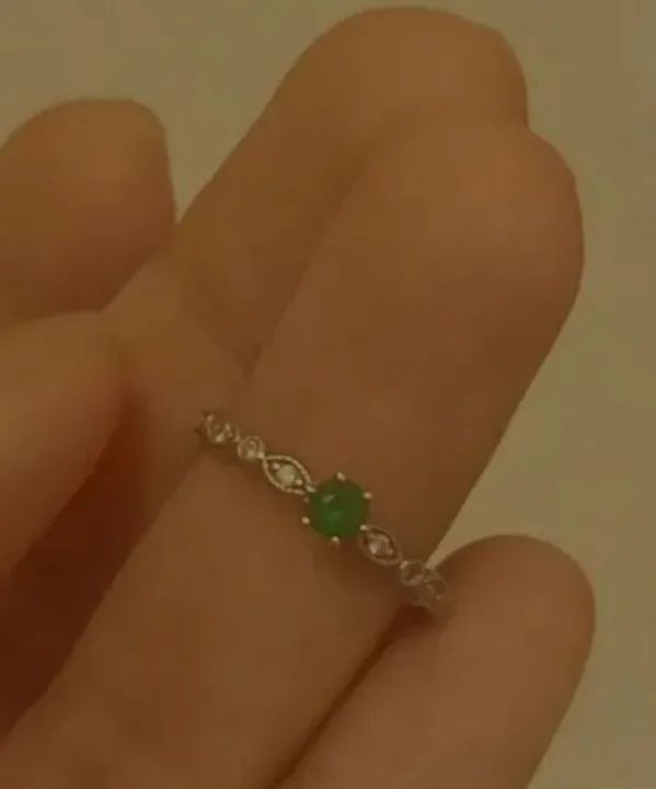 Anel de diamantes com esmeralda  - Foto 4