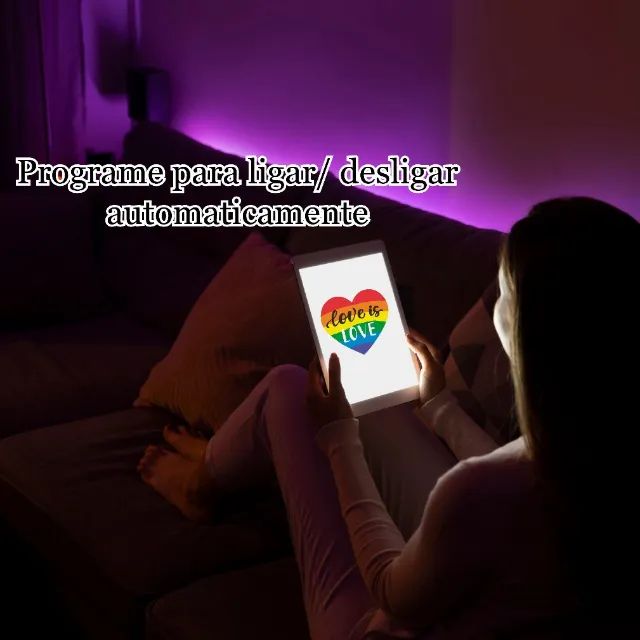 Fita Led Bluetooth Usb 5m Resistente Para Sala, Quarto, Tv, Cor da luz Colorida - Foto 5