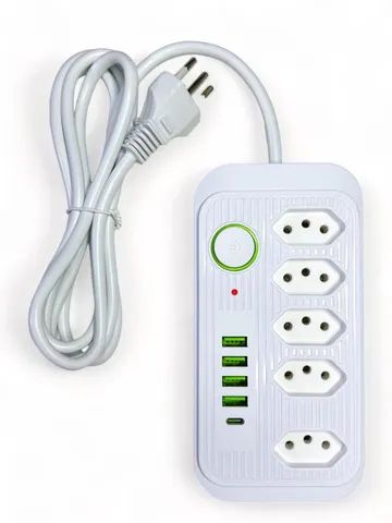 Filtro de Linha Tomada USB e Tipo C