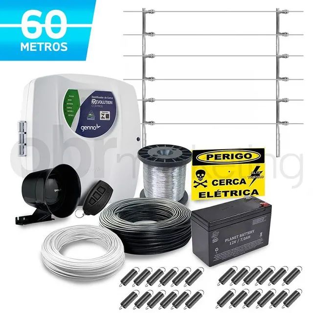 Kit cerca elétrica residencial 