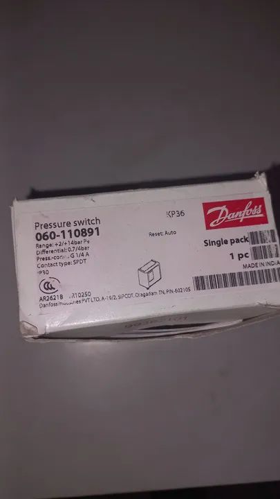 Pressostanto  danfoss KP36, para sistemas. - Foto 2