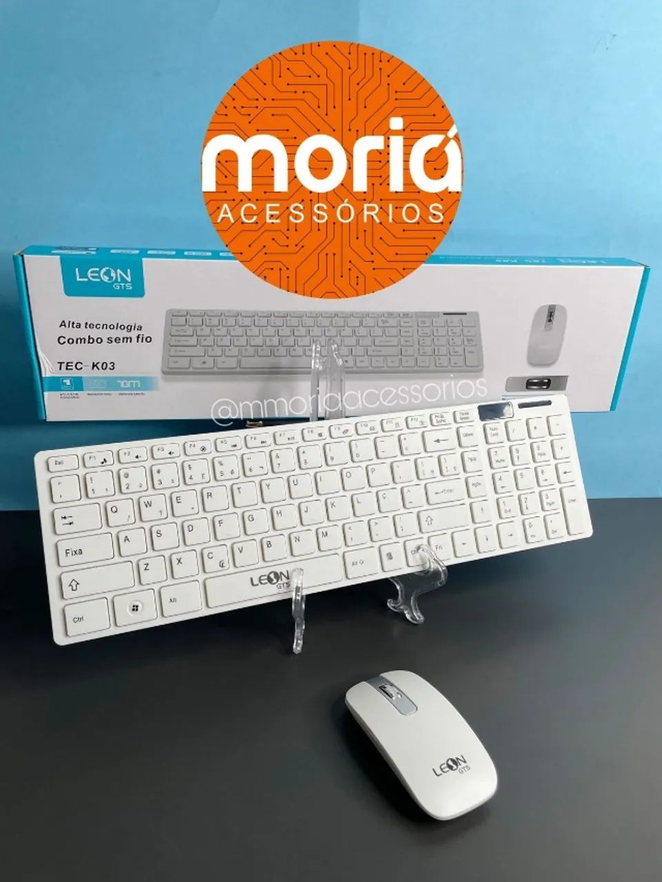 Kit Teclado E Mouse Sem Fio Ultrafino Wireless Notebook - Foto 4
