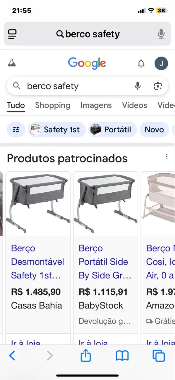 Berço Desmontável safety 64962118124033125