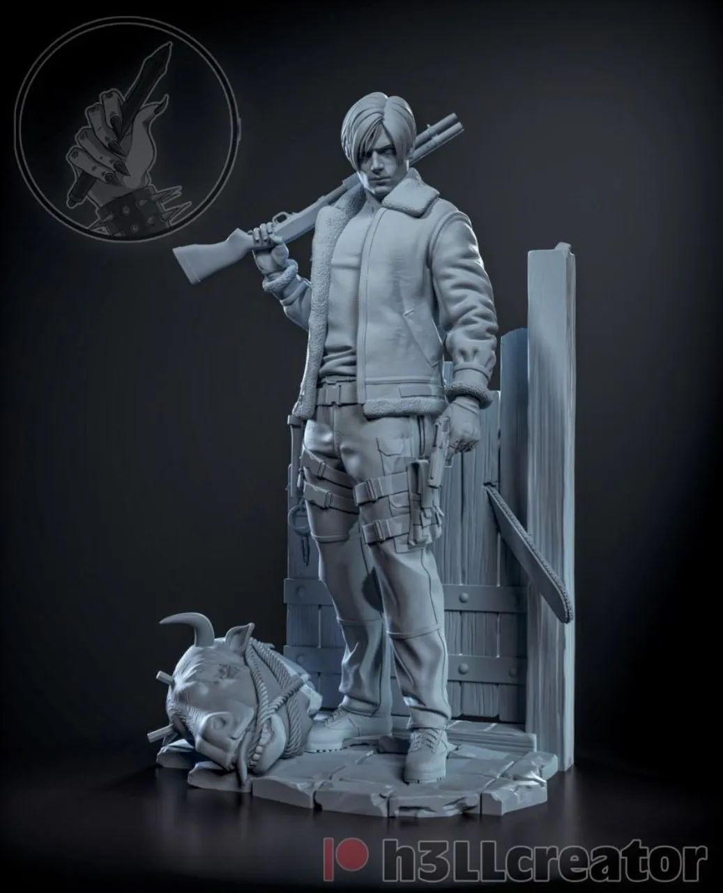 Estátua Leon S. Kennedy Resident Evil 4 - Foto 3