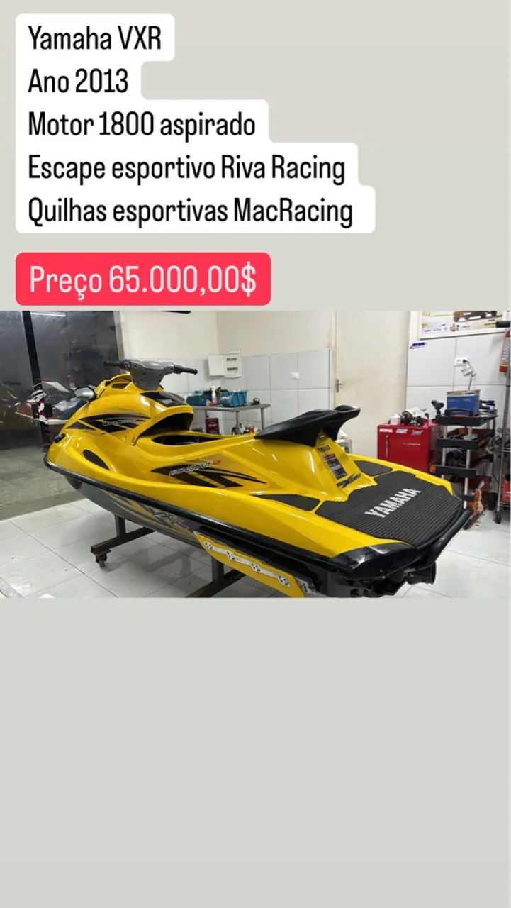 Jetski Yamaha VXR1800 2013 mais novo da Olx 