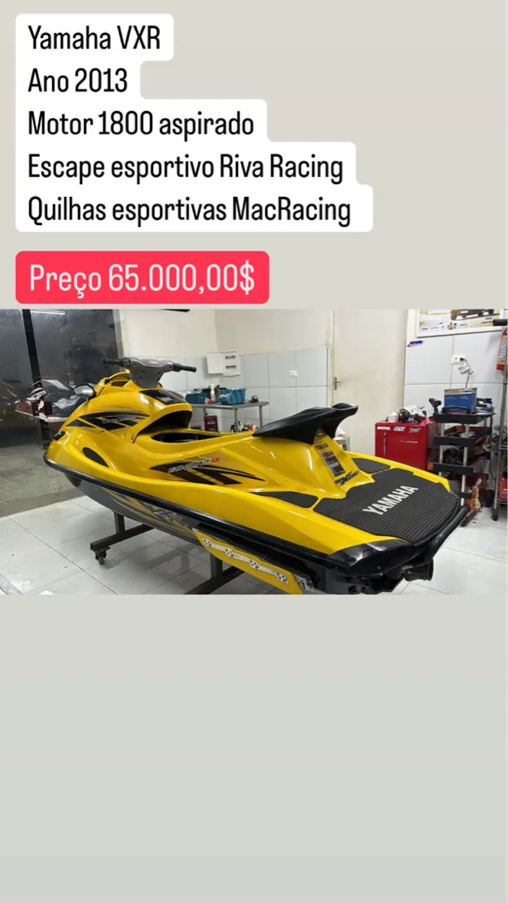 Jet ski Yamaha VXR 1800 aspirado 2013