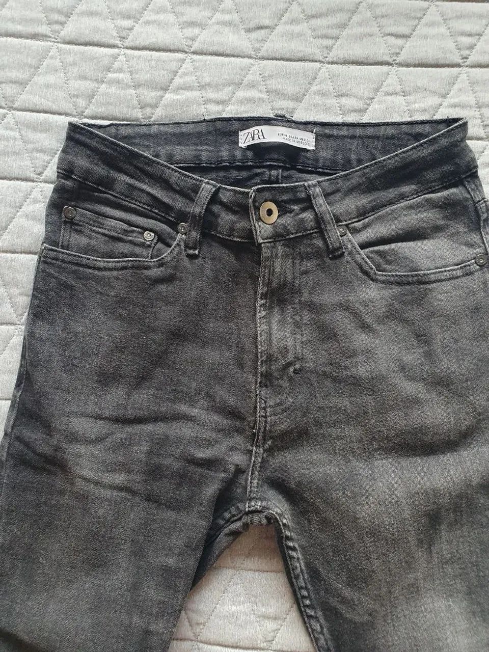 Calça ZARA Jeans Preta - Foto 3