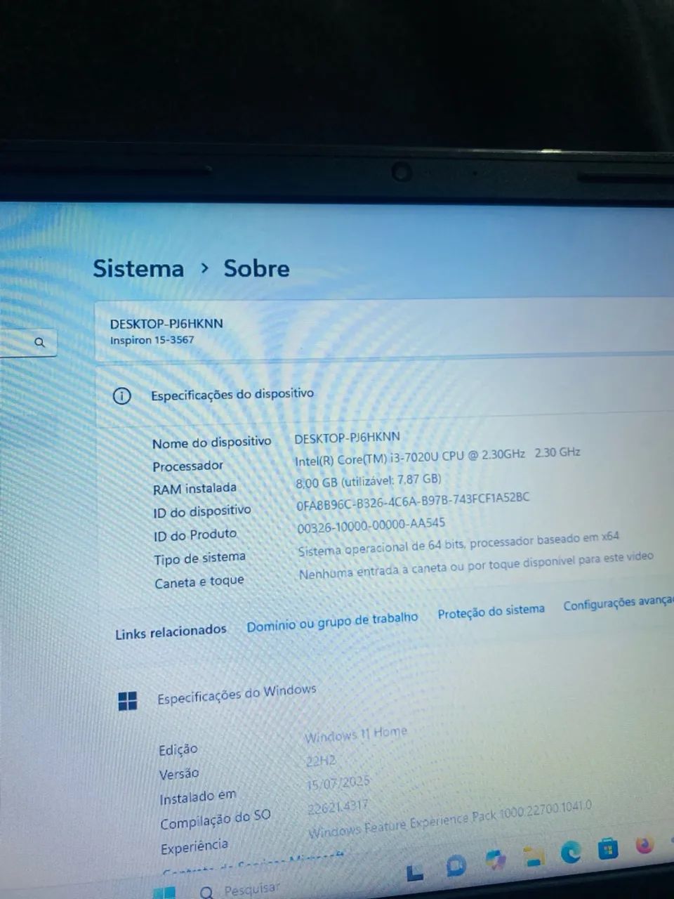 NOTEBOOK DELL INSPIRON 15  INTEL CORE I3 12GB MEMÓRIA DDR4 SSD 128GB WINDOWNS 11 PR - Foto 6