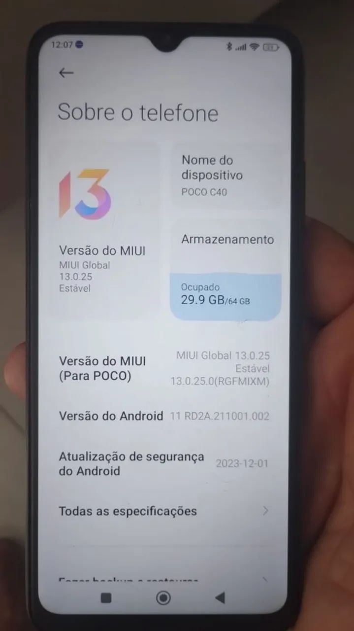 Celular xiaomi poco13 64gb . Perfeito estado - Foto 2