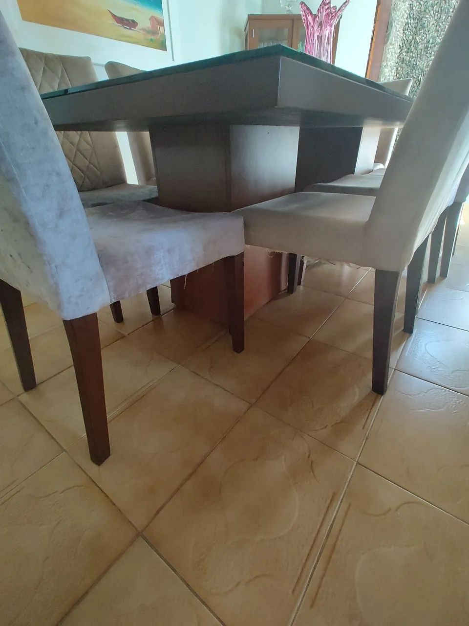 Mesa de Jantar em Madeira com 8 Cadeiras - Foto 5