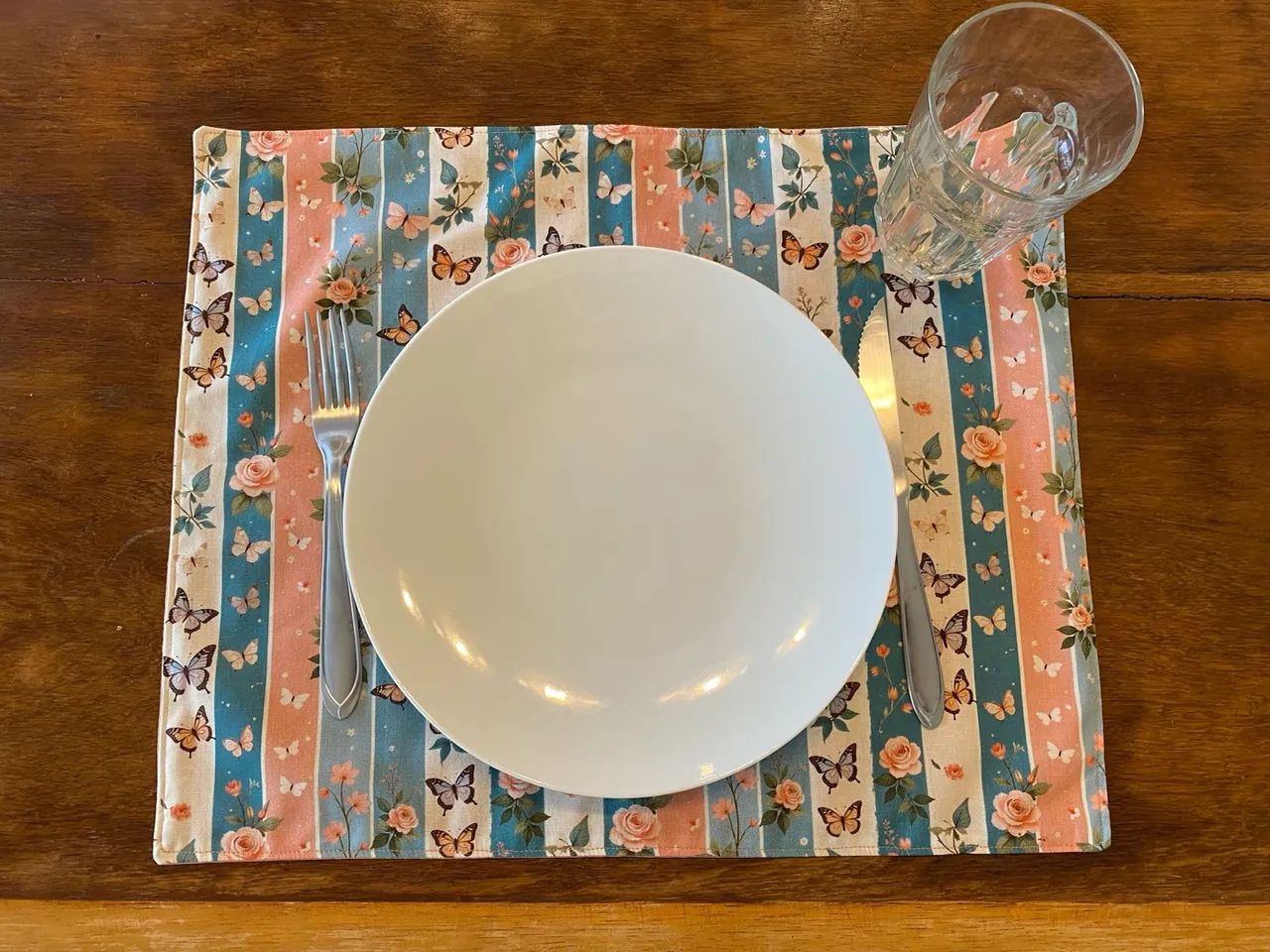 Jogo Americano Floral Borboletas