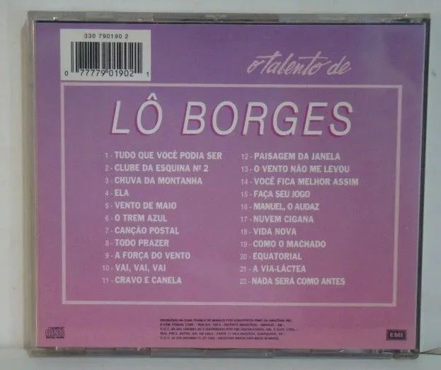 CD Lô Borges. O Talento de Lô Borges.  - Foto 2