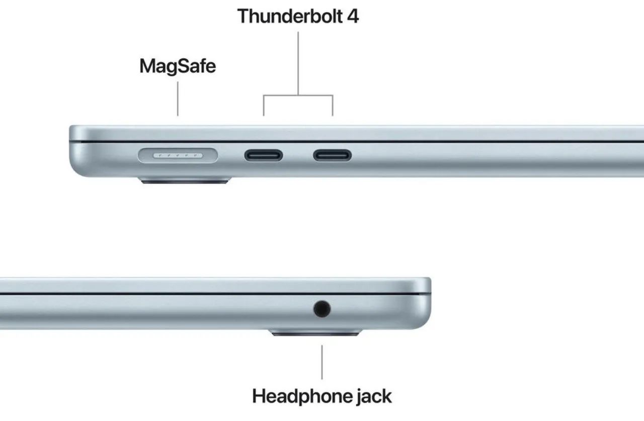 MacBook Air 2025 13inch M4 16GB 256GB SSD Cor SKY Blue (NOVO LACRADO)  - Foto 3