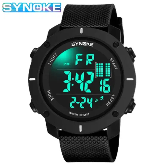 Relógio SYNOKE 9658 esportivo multifuncional resistente, tela grande e a prova d´água