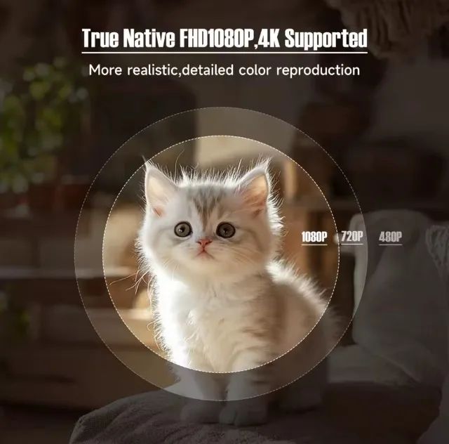 Projetor Magcubic 1080 650ansi 4k Android11 L018  Wifi6 Bt5.2 - Foto 4