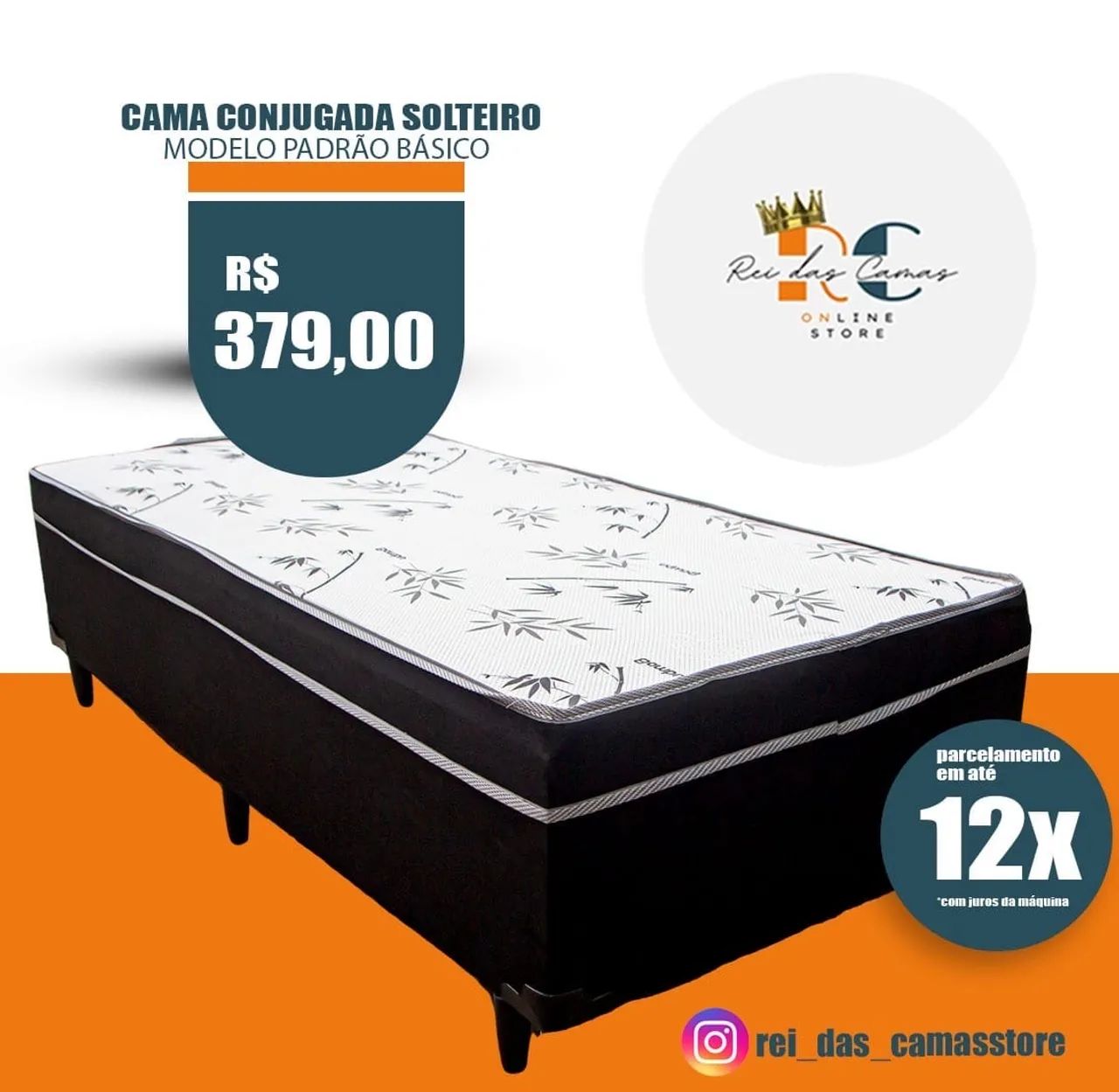 Cama box com colchão, frete grátis  - Foto 4