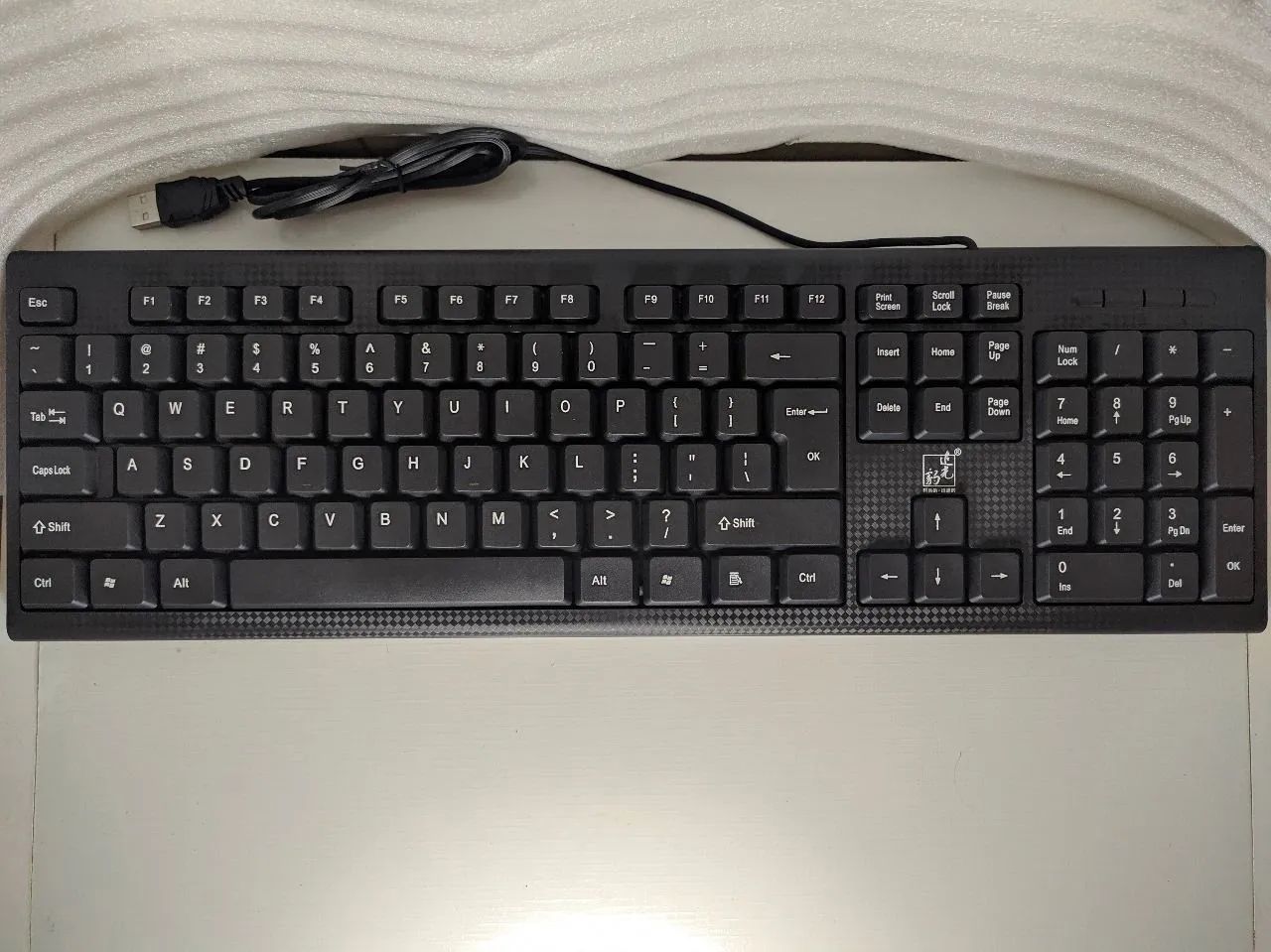Teclado Q9 USB silencioso + mouse - Foto 2