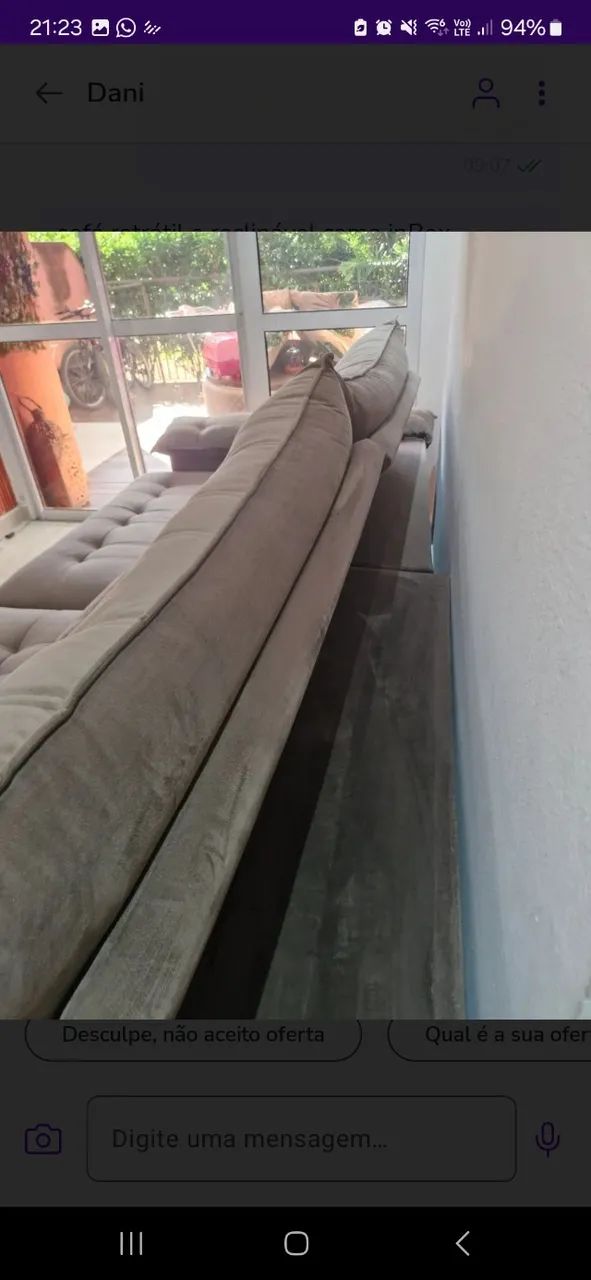 Sofá retrátil e reclinável  inbox D45 2,95 m - Foto 2