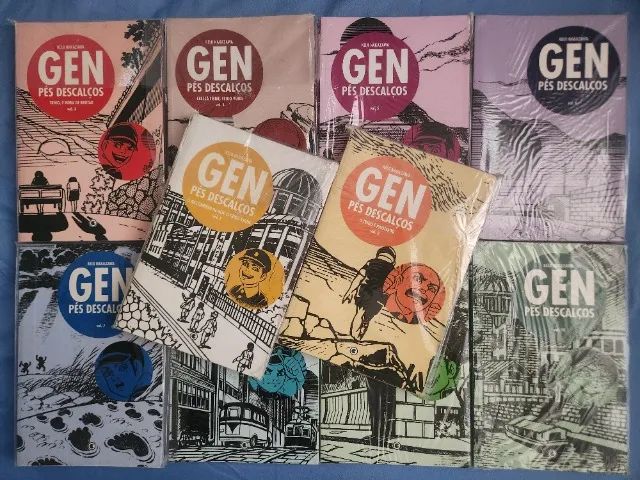 Mangá Gen Pés Descalços 10 Volumes Completo Conrad