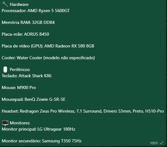 Setup Gamer Completo - Monitores, Teclado e Mouse - Foto 3