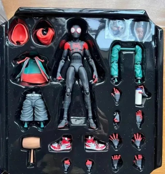 action figure miles morales articulado bootleg into the spiderverse spiderman - Foto 6