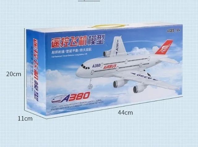 Aeromodelo Airbus A380 R/c 2.4ghz 2ch  Com Iluminação De Led - Foto 4