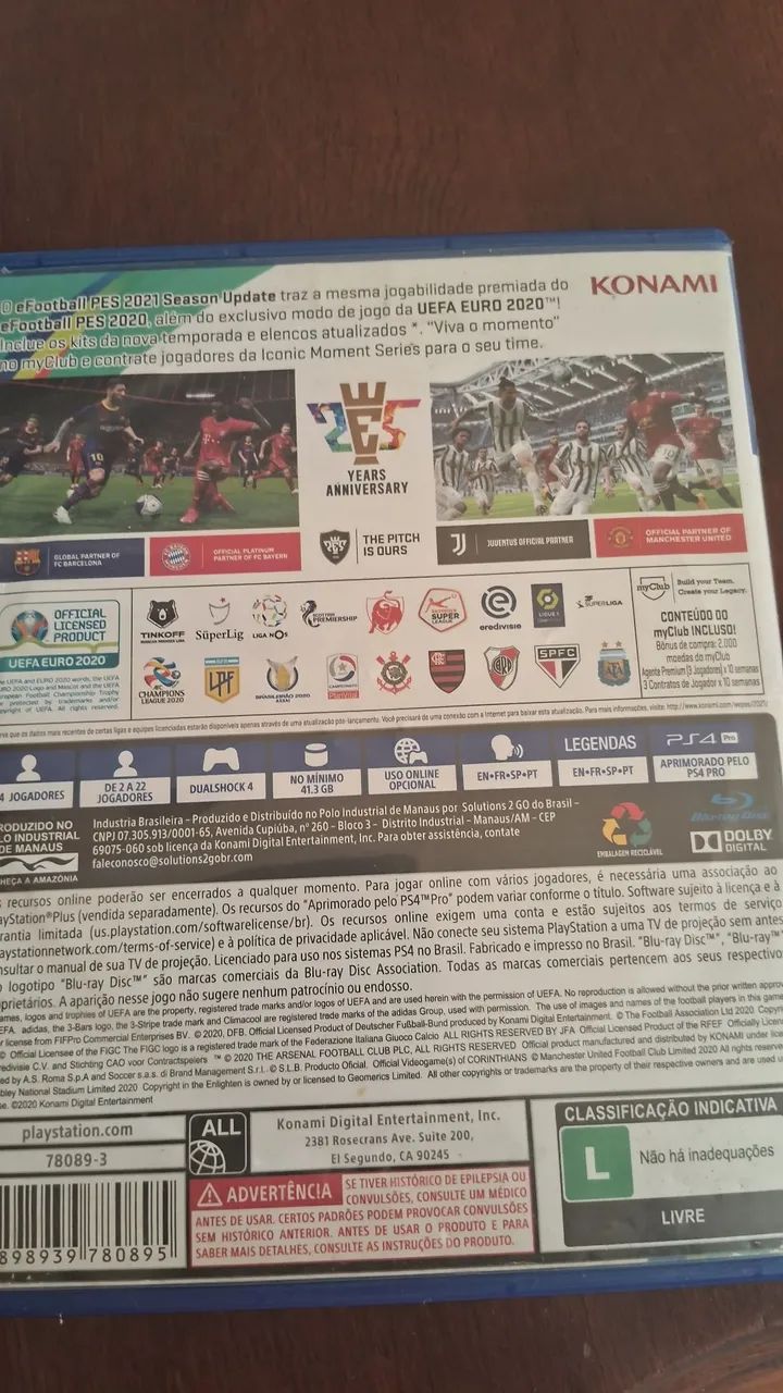 PES 21 MUITO NOVO- RARIDADE - Foto 3