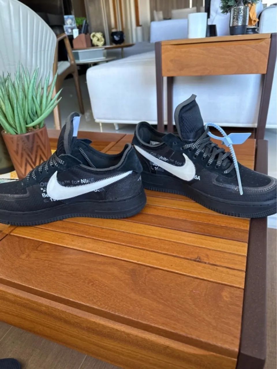 Off-White x Nike Air Force 1 Black - Foto 2