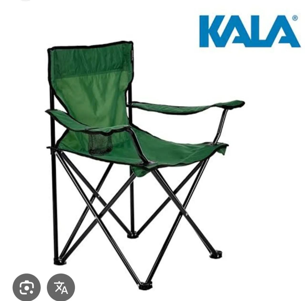 Cadeira de Acampamento Verde com Porta Copos - Foto 2