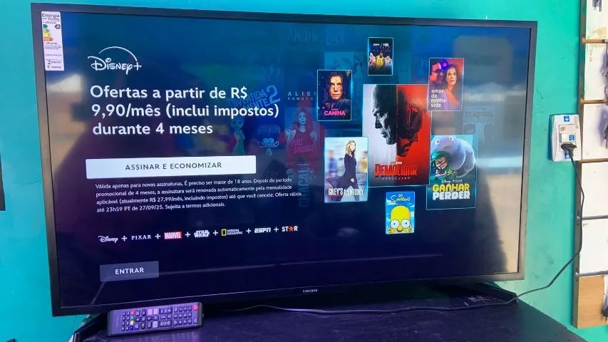 TV SMART SAMSUNG 43 POLEGADAS FUNCIONANDO 100% - Foto 3