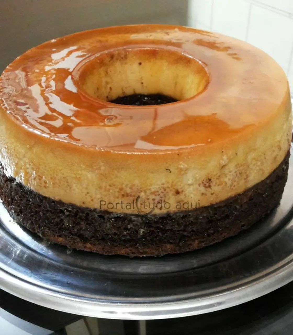 Bolo pudim de chocolate 