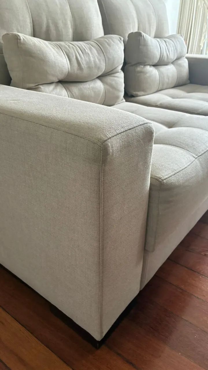 Sofá Retrátil e Reclinável 2 Lugares com Extensão - Foto 4