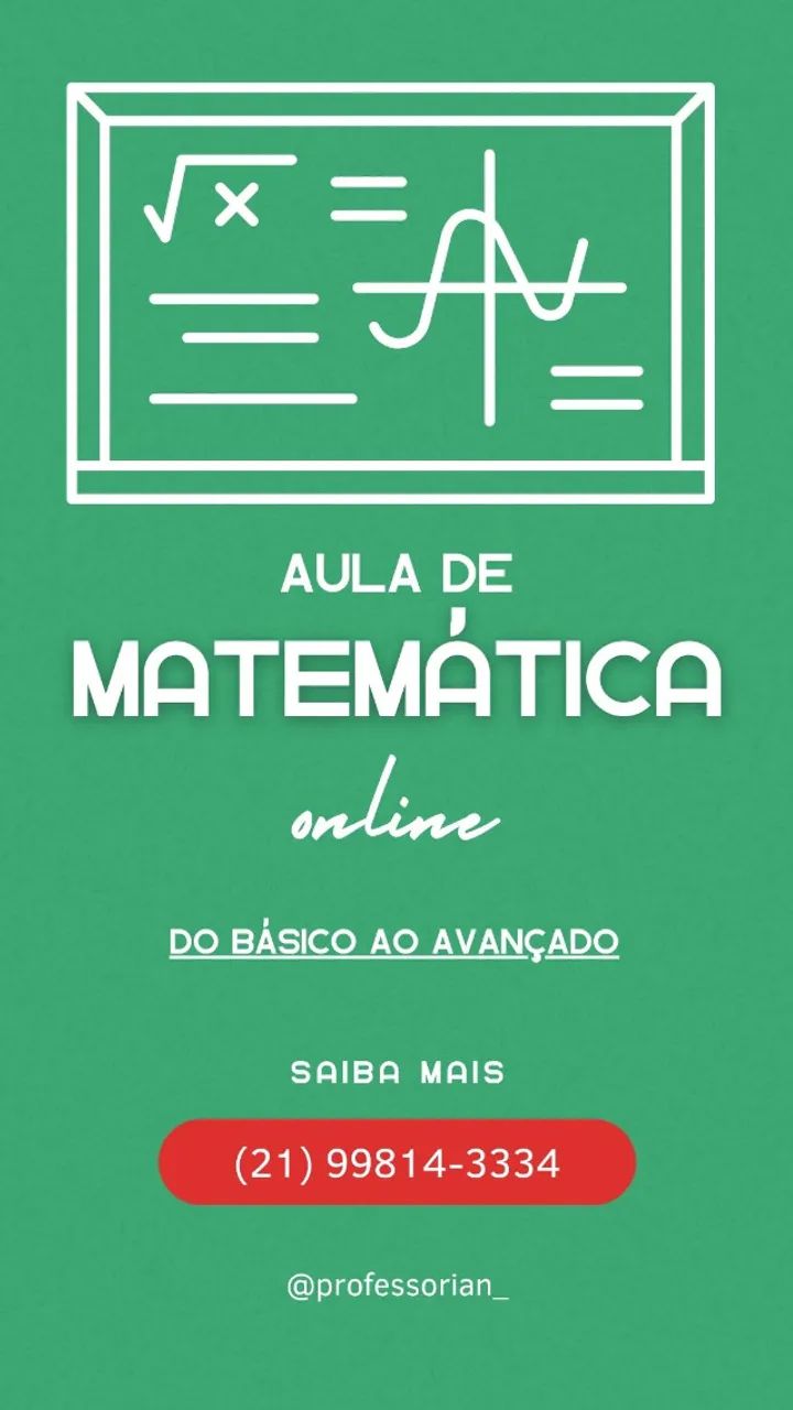 Aula de Matemática particulares